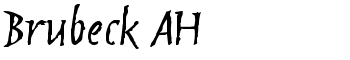 Brubeck AH font