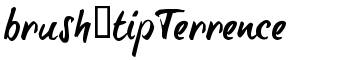 download brush-tipTerrence font