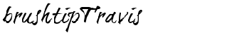 brushtipTravis font