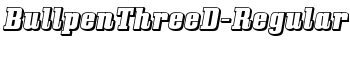 BullpenThreeD-Regular font