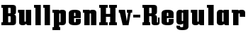 BullpenHv-Regular font