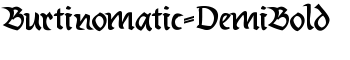 download Burtinomatic-DemiBold font