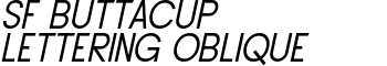 download SF Buttacup Lettering Oblique font