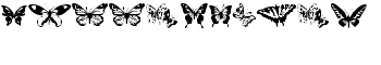 Butterflies font