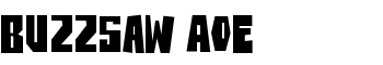 BuzzSaw AOE font