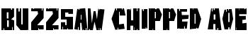 download BuzzSaw Chipped AOE font