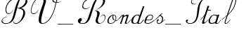 BV_Rondes_Ital font