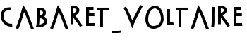 Cabaret_Voltaire font