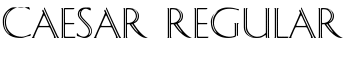 Caesar Regular font