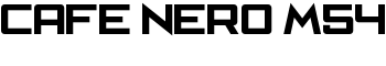 Cafe Nero M54 font