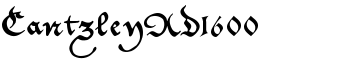 CantzleyAD1600 font