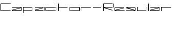 Capacitor-Regular font