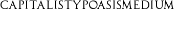 CapitalisTypOasisMedium font