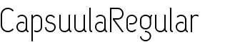 download CapsuulaRegular font