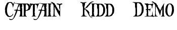 Captain Kidd Demo font