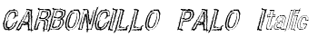 CARBONCILLO PALO Italic font