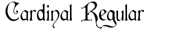 Cardinal Regular font