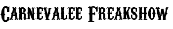 Carnevalee Freakshow font