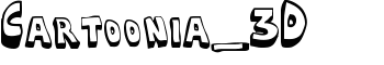 Cartoonia_3D font