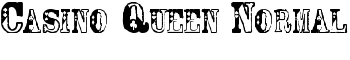 Casino Queen Normal font