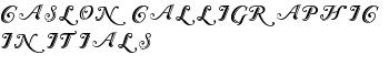 download Caslon Calligraphic Initials font