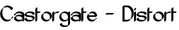 download Castorgate - Distort font