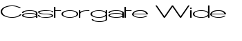 download Castorgate Wide font