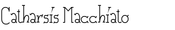 Catharsis Macchiato font