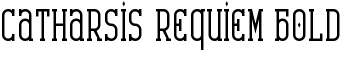 Catharsis Requiem Bold font