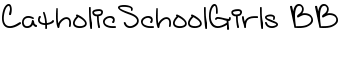 CatholicSchoolGirls BB font