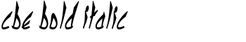download cbe Bold Italic font