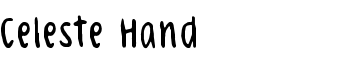 download Celeste Hand font