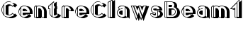 CentreClawsBeam1 font