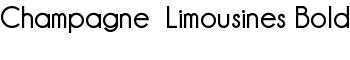 Champagne  Limousines Bold font