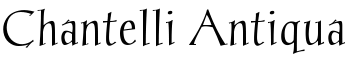 Chantelli Antiqua font