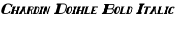 download Chardin Doihle Bold Italic font