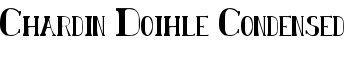 Chardin Doihle Condensed font