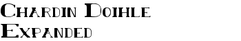 download Chardin Doihle Expanded font