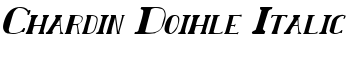 download Chardin Doihle Italic font