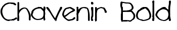 Chavenir Bold font