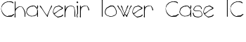 Chavenir Lower Case LC font