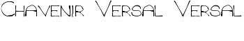download Chavenir Versal Versal font