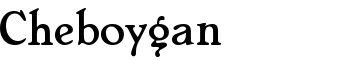 download Cheboygan font