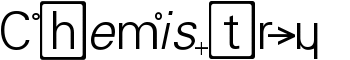Chemistry font