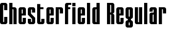 Chesterfield Regular font