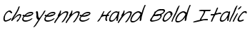 download Cheyenne Hand Bold Italic font