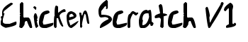 Chicken Scratch V1 font