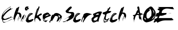ChickenScratch AOE font