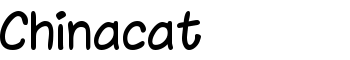 Chinacat font