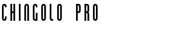 Chingolo Pro font